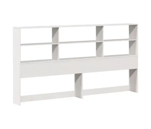 Riiuliga Voodiraam Ilma Madratsita, Valge, 180X200cm Männipuit