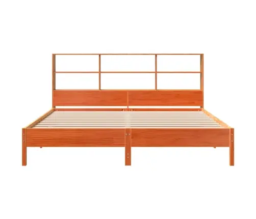 Lova Su Knygų Spinta Be Čiužinio, Ruda, 180X200cm Pušis