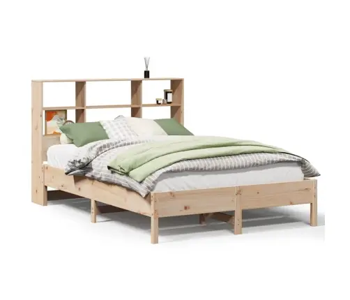 Riiuliga Voodiraam Ilma Madratsita, 140X190 cm Männipuit