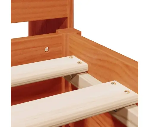 Gulta Ar Grāmatu Plauktu, Bez Matrača, 200X200 Cm, Priedes Koks Vidaxl