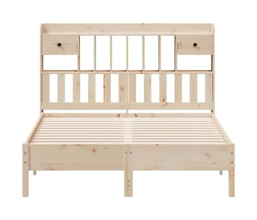 Riiuliga Voodiraam Ilma Madratsita, 135X190 cm Männipuit