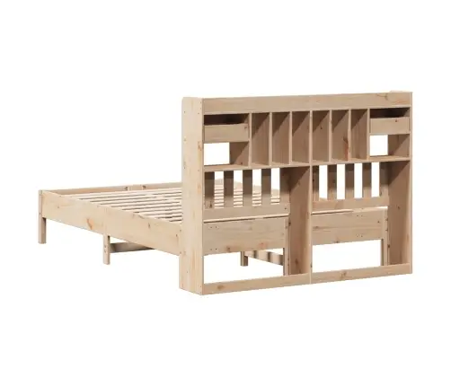 Riiuliga Voodiraam Ilma Madratsita, 135X190 cm Männipuit