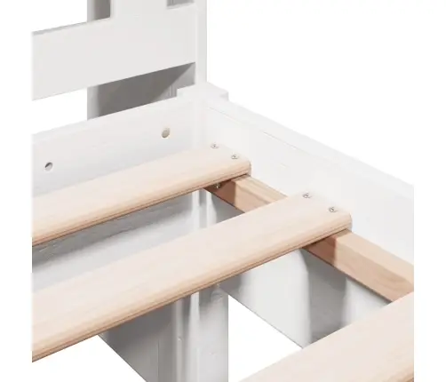 Gulta Ar Grāmatu Plauktu, Bez Matrača, 90X190 Cm, Priedes Koks Vidaxl