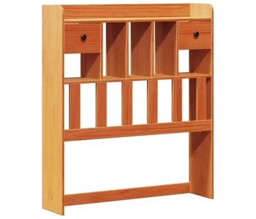 Gulta Ar Grāmatu Plauktu, Bez Matrača, 75X190 Cm, Priede Vidaxl