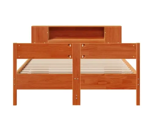 Lova Su Knygų Spinta Be Čiužinio, Ruda, 160X200cm Pušis