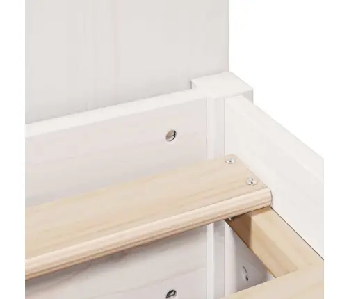 Gulta Ar Grāmatu Plauktu, Bez Matrača, 120X200 Cm, Priedes Koks Vidaxl