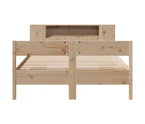 Riiuliga Voodiraam Ilma Madratsita, 135X190 cm Männipuit