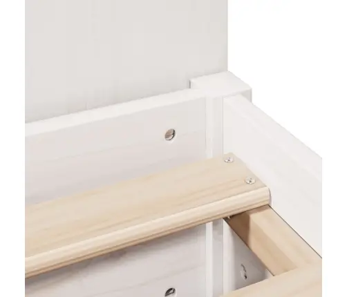 Gulta Ar Grāmatu Plauktu, Bez Matrača, 120X190 Cm, Priedes Koks Vidaxl