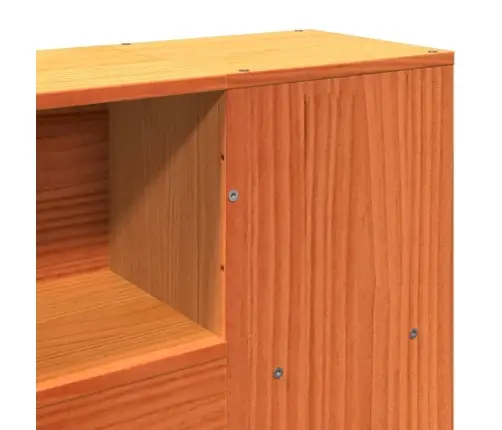 Gulta Ar Grāmatu Plauktu, Bez Matrača, 120X190 Cm, Priedes Koks Vidaxl