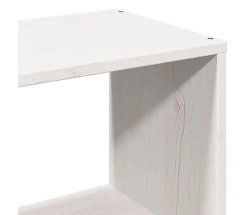 Riiuliga Voodiraam Ilma Madratsita, Valge, 180X200cm Männipuit