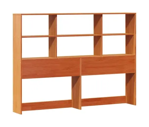 Riiuliga Voodi Ilma Madratsita, Vahapruun, 160X200cm Männipuit