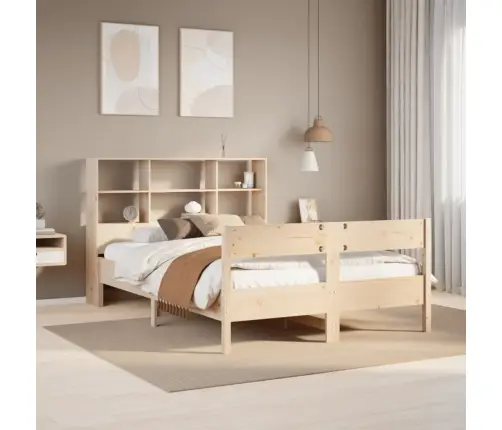 Riiuliga Voodiraam Ilma Madratsita, 140X200 cm Männipuit