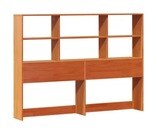 Gulta Ar Grāmatu Plauktu, Bez Matrača, 140X200 Cm, Priedes Koks Vidaxl