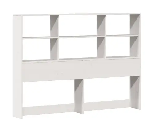 Lova Su Knygų Spinta Be Čiužinio, Balta, 120X190cm Pušis