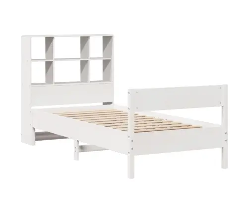 Riiuliga Voodiraam Ilma Madratsita, Valge, 90X190 cm Männipuit Riiuliga Voodiraam Ilma Madratsita, Valge, 90X190 cm Männipuit