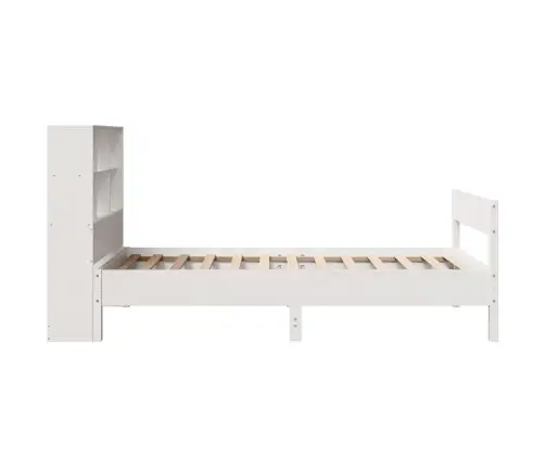 Riiuliga Voodiraam Ilma Madratsita, Valge, 90X190 cm Männipuit Riiuliga Voodiraam Ilma Madratsita, Valge, 90X190 cm Männipuit