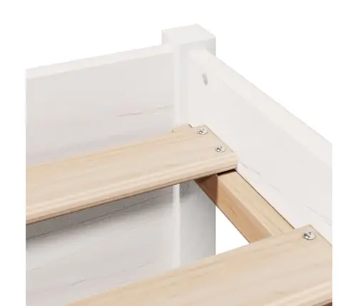 Riiuliga Voodiraam Ilma Madratsita, Valge, 90X190 cm Männipuit Riiuliga Voodiraam Ilma Madratsita, Valge, 90X190 cm Männipuit