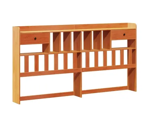 Gulta Ar Grāmatu Plauktu, Bez Matrača, 200X200 Cm, Priedes Koks Vidaxl