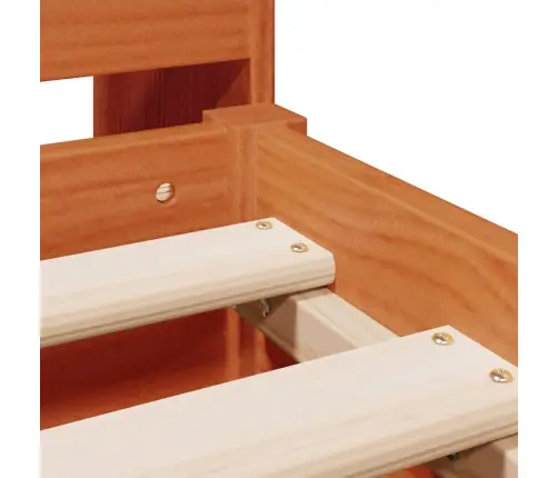 Gulta Ar Grāmatu Plauktu, Bez Matrača, 200X200 Cm, Priedes Koks Vidaxl