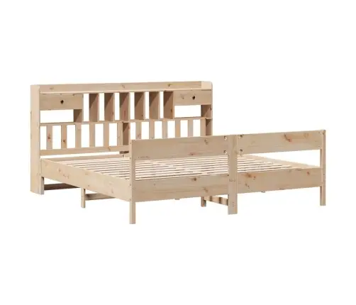 Riiuliga Voodiraam Ilma Madratsita, 180X200 cm Männipuit