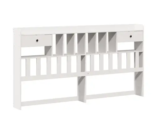 Gulta Ar Grāmatu Plauktu, Bez Matrača, 180X200 Cm, Priedes Koks Vidaxl