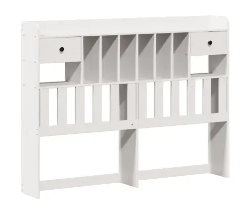 Gulta Ar Grāmatu Plauktu, Bez Matrača, 140X190 Cm, Priedes Koks Vidaxl