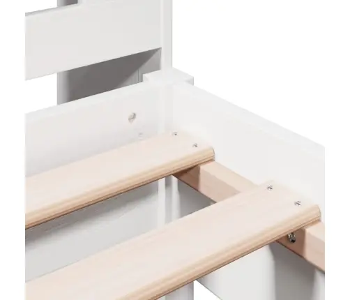 Gulta Ar Grāmatu Plauktu, Bez Matrača, 75X190 Cm, Priedes Koks Vidaxl