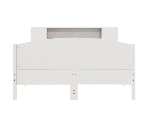 Gulta Ar Grāmatu Plauktu, Bez Matrača, 160X200 Cm, Priedes Koks Vidaxl