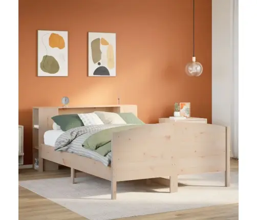 Riiuliga Voodiraam Ilma Madratsita, 140X200 cm Männipuit