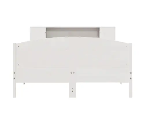 Riiuliga Voodiraam Ilma Madratsita, Valge, 140X190cm Männipuit