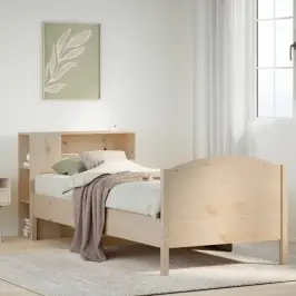 Riiuliga Voodiraam Ilma Madratsita, 75X190 cm Männipuit