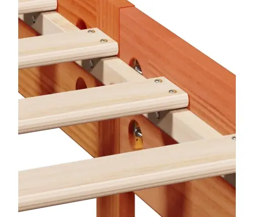 Gulta Ar Grāmatu Plauktu, Bez Matrača, 160X200 Cm, Priedes Koks Vidaxl