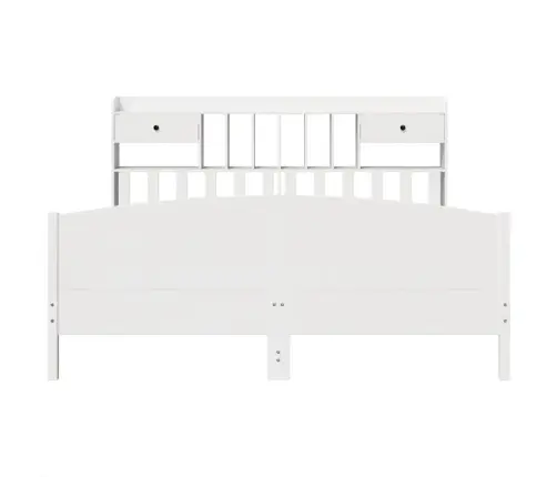 Gulta Ar Grāmatu Plauktu, Bez Matrača, 180X200 Cm, Priedes Koks Vidaxl