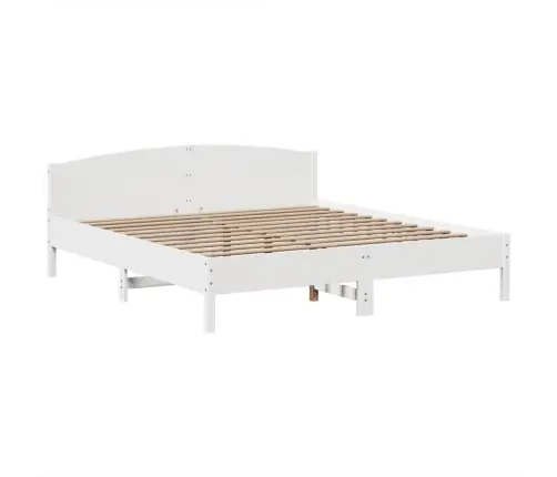 Gulta Ar Grāmatu Plauktu, Bez Matrača, 180X200 Cm, Priedes Koks Vidaxl