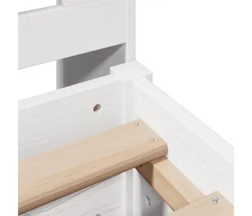 Gulta Ar Grāmatu Plauktu, Bez Matrača, 180X200 Cm, Priedes Koks Vidaxl