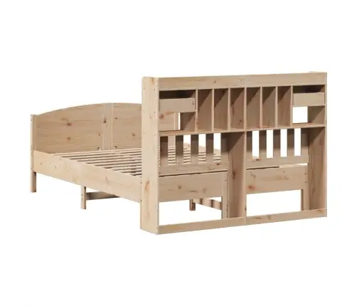 Gulta Ar Grāmatu Plauktu, Bez Matrača, 160X200 Cm, Priedes Koks Vidaxl Gulta Ar Grāmatu Plauktu, Bez Matrača, 160X200 Cm, Priedes Koks Vidaxl