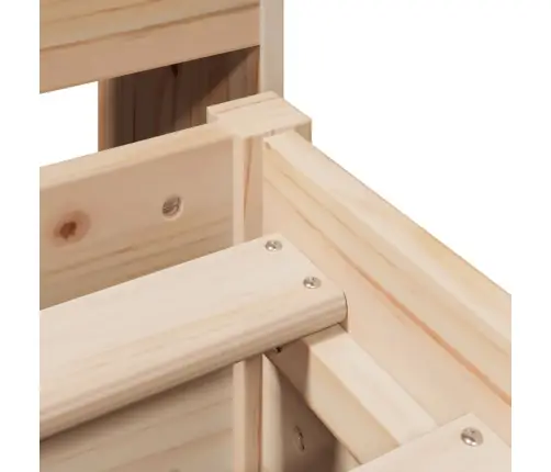 Riiuliga Voodiraam Ilma Madratsita, 140X200 cm Männipuit