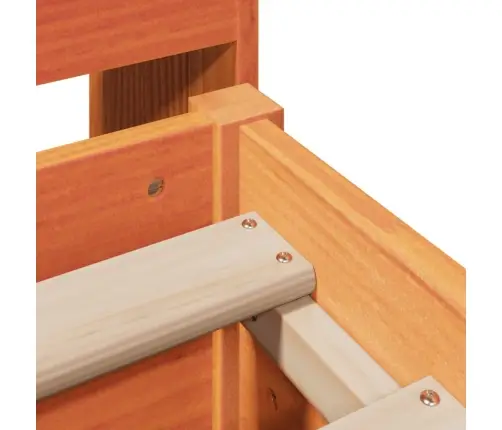 Gulta Ar Grāmatu Plauktu, Bez Matrača, 140X200 Cm, Priedes Koks Vidaxl