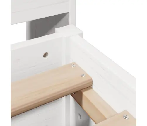 Gulta Ar Grāmatu Plauktu, Bez Matrača, 140X190 Cm, Priedes Koks Vidaxl