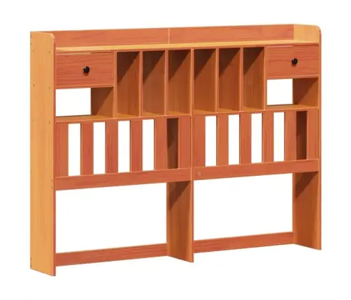 Lova Su Knygų Spinta Be Čiužinio, Ruda, 140X190cm Pušis