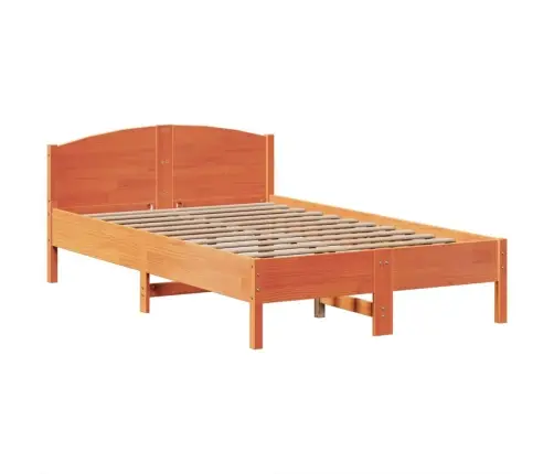 Lova Su Knygų Spinta Be Čiužinio, Ruda, 135X190cm Pušis Lova Su Knygų Spinta Be Čiužinio, Ruda, 135X190cm Pušis