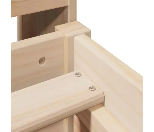 Gulta Ar Grāmatu Plauktu, Bez Matrača, 100X200 Cm, Priedes Koks Vidaxl