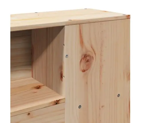 Lova Su Knygų Spinta Be Čiužinio, 140X200cm Pušies Masyvas