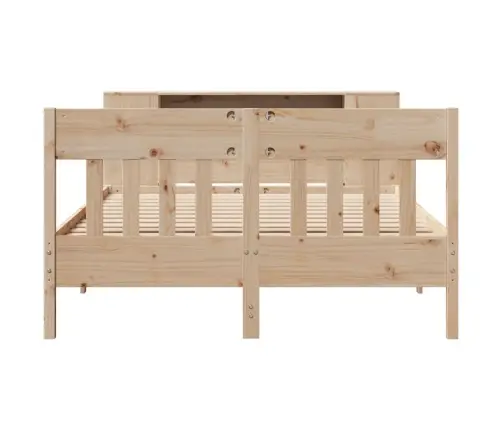 Riiuliga Voodiraam Ilma Madratsita, 135X190 cm Männipuit