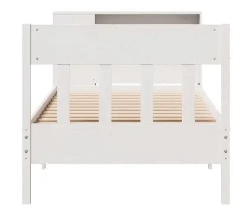 Gulta Ar Grāmatu Plauktu, Bez Matrača, 75X190 Cm, Priedes Koks Vidaxl