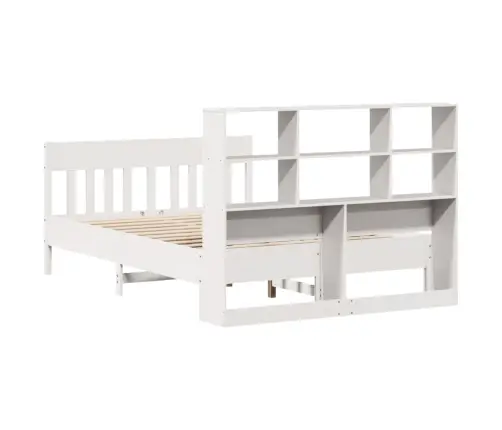 Voodi Ilma Madratsita, Valge, 120 X 200 cm Männipuit