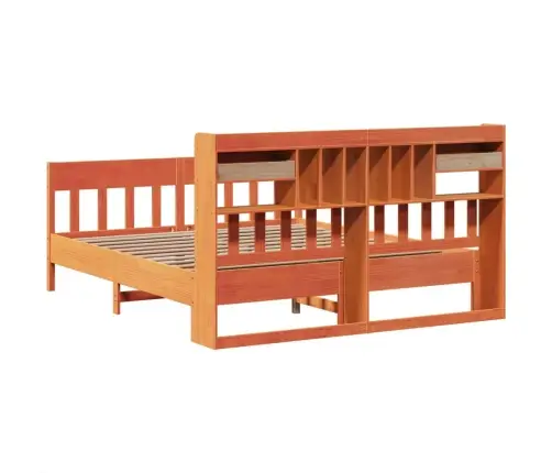 Gulta Bez Matrača, Vaska Brūnas, 200X200 Cm, Priedes Masīvkoks Vidaxl