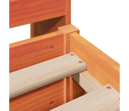 Gulta Bez Matrača, Vaska Brūnas, 200X200 Cm, Priedes Masīvkoks Vidaxl