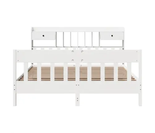 Lovos Rėmas Be Čiužinio, Baltas, 180X200cm Pušies Masyvas