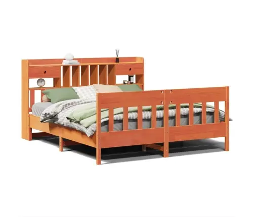 Voodiraam Ilma Madratsita, Vahapruun, 180 X 200 cm Männipuit